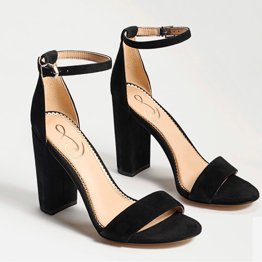 Sam Edelman Yaro Block Heel Black Size 8